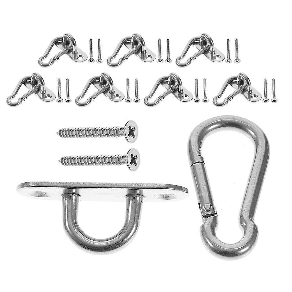 U-Shaped Metal Spring Hooks For Yoga Rope Accessories Outdoor Use 8Pcs