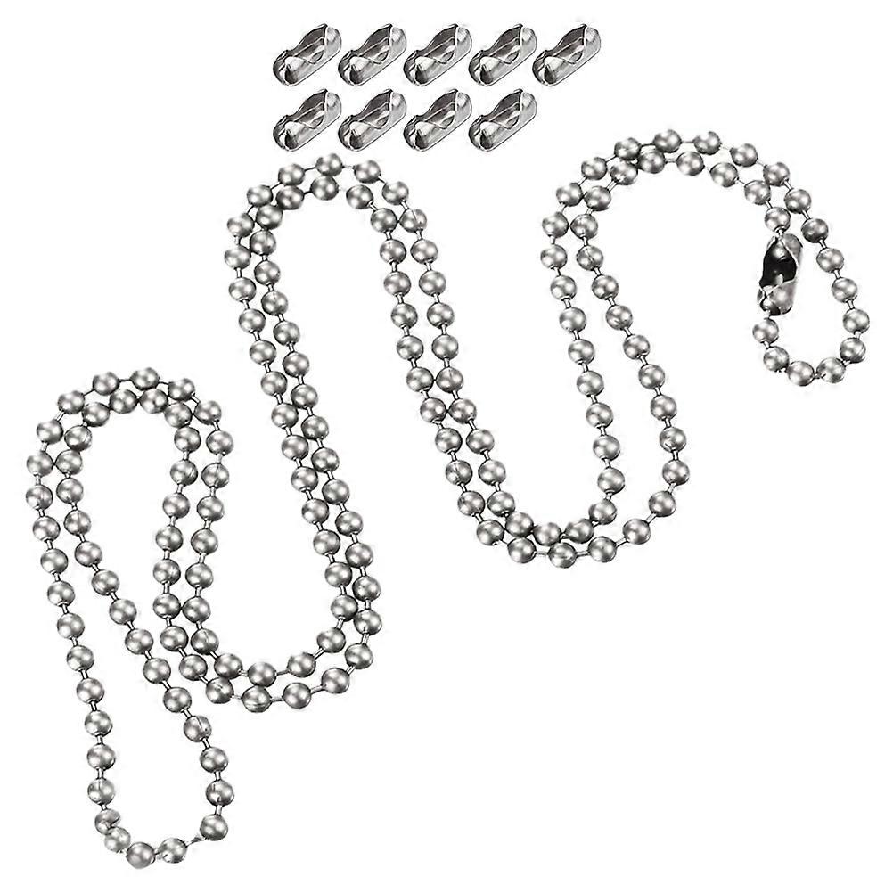 Stainless Steel Pull Chain Extension for Ceiling Fan and Light Silver Home Use 6.5 Inches