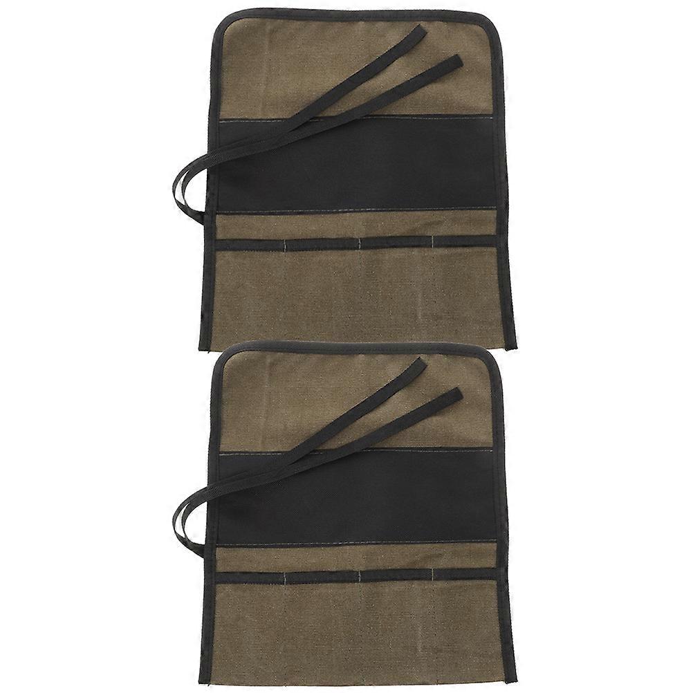 Multipurpose Tool Bag Roll Up Organizer Durable For Craftsmanship Storage Holder 2Pcs