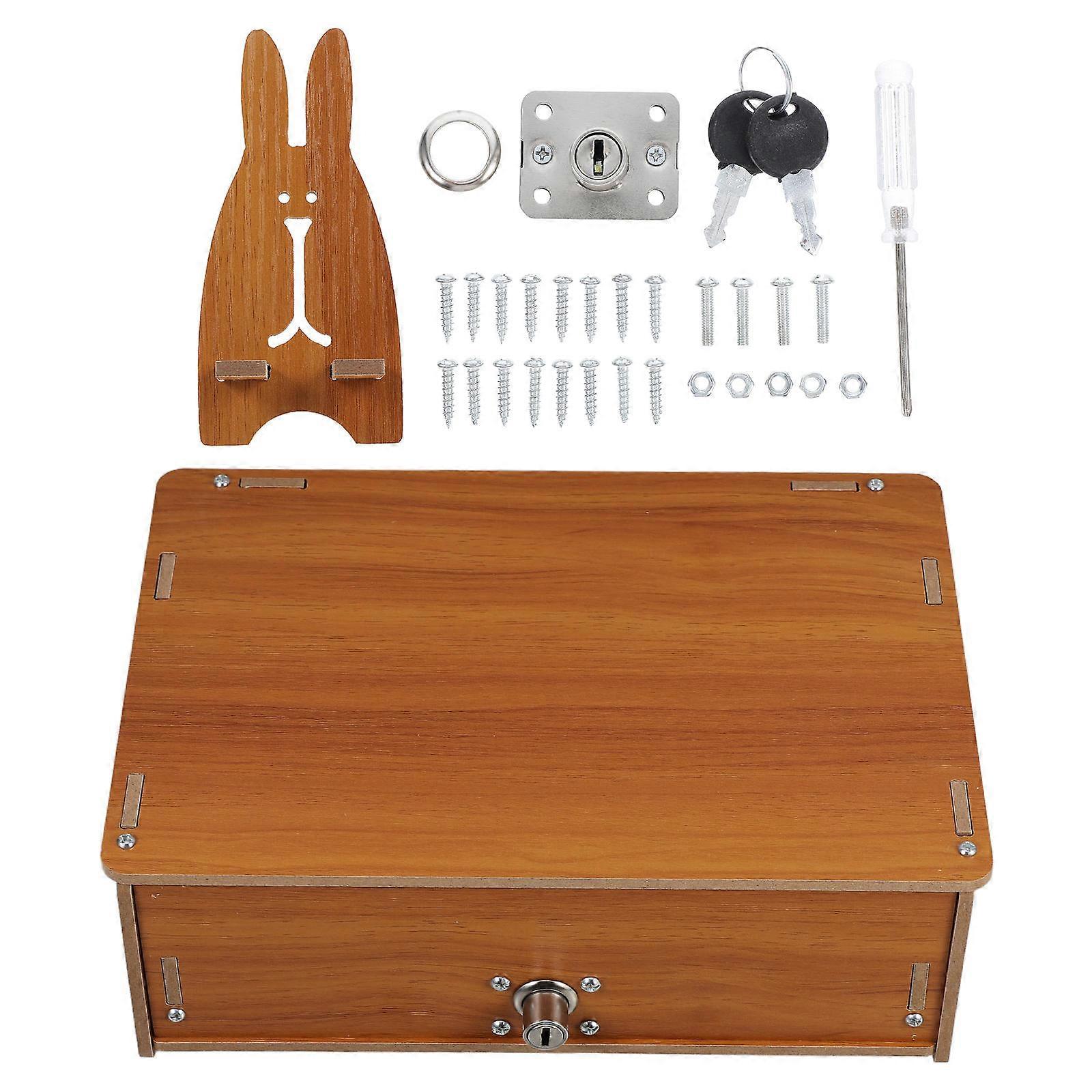 Desktop Monitor Riser with Drawer Lock – Sturdy Computer Stand for Optimal Height and Convenient Storage Organization for Office and Home Use