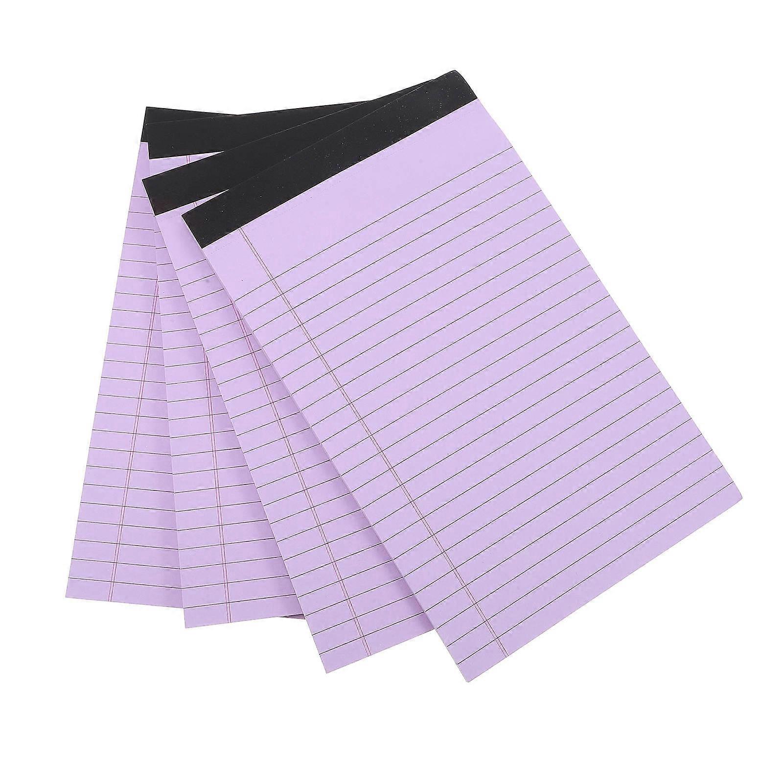 WORGEOUS 4Pcs Multi Use Notebook Tearable Memo Pad Convenient Lined Memo Pad A5 Legal Notepad