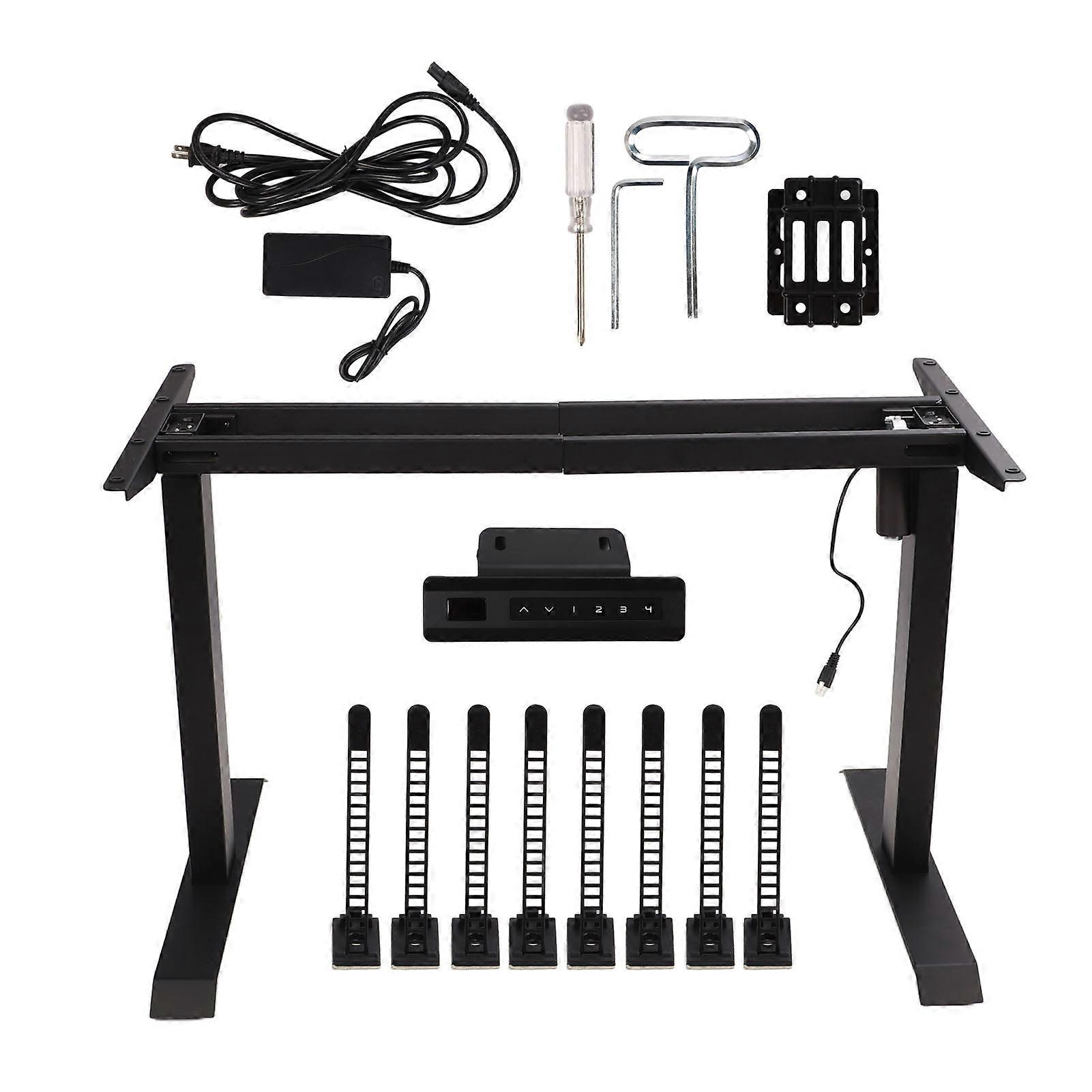 Height Adjustable Desk Frame 120KG Load Bearing Heavy Duty Electric Standing Table Base 100‑240V EU Plug