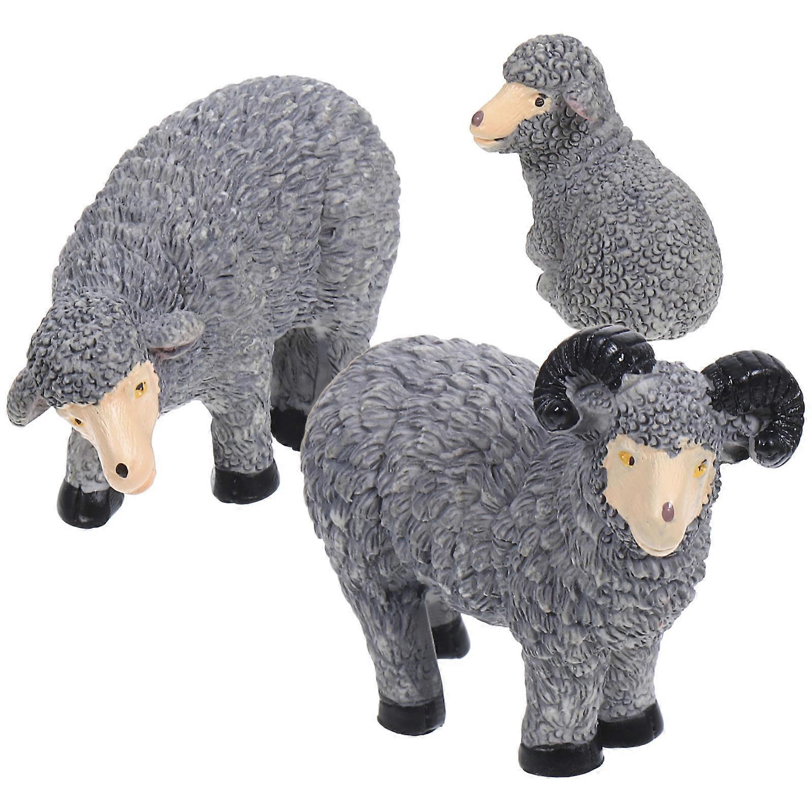 It looks like your message got cut off, but craft a complete product description or title for **resin goat figurines** intended for garden, living