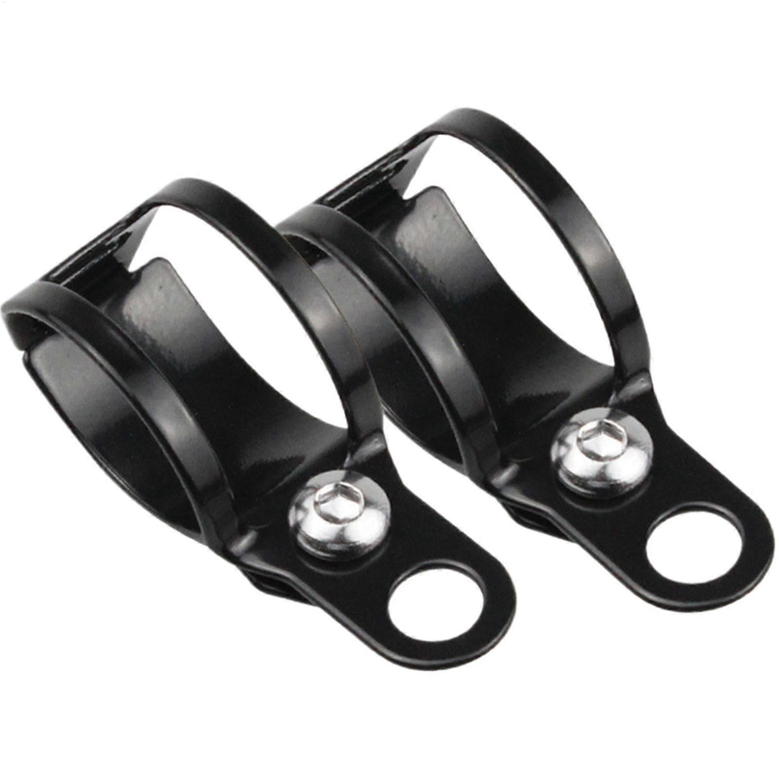 Front Turn Signal Bracket For Motorcycles Fork Turn Signal Brackets 2x Indicator Lights Black Lamp Mounts