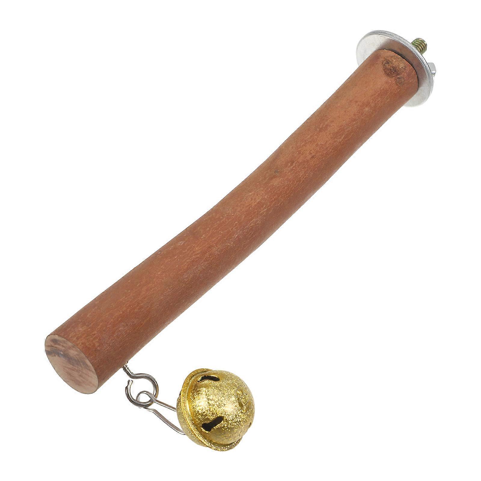 Wood Bird Standing Pole for Small Birds Multifunctional Toy 15CM