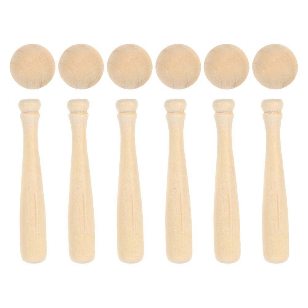 Mini Baseball Bat and Ball Craft Kit – Unfinished for DIY Painting, Crafts, Party Favors, and Creative Projects