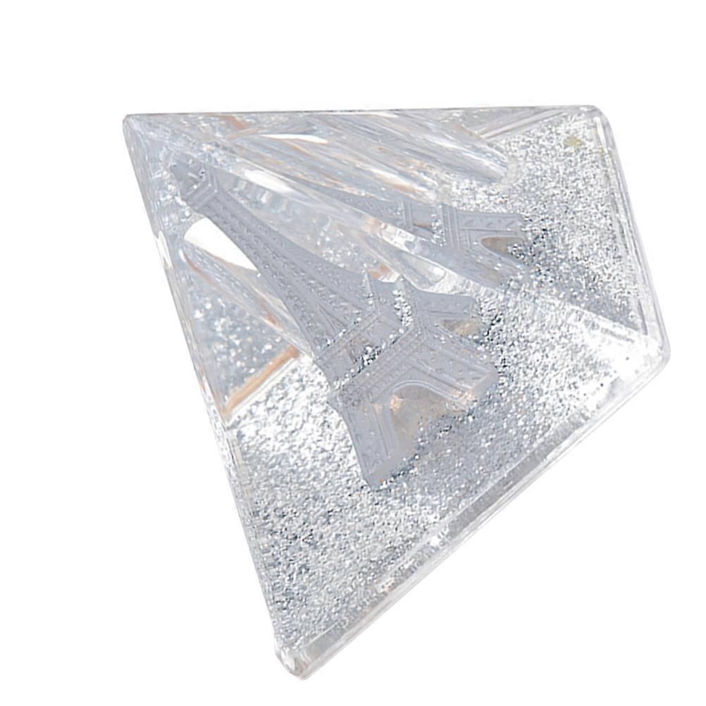 Silver Pen Holder Ornament With Liquid Floating Design Perfect For Home Decoration And Office Use 1Pack
