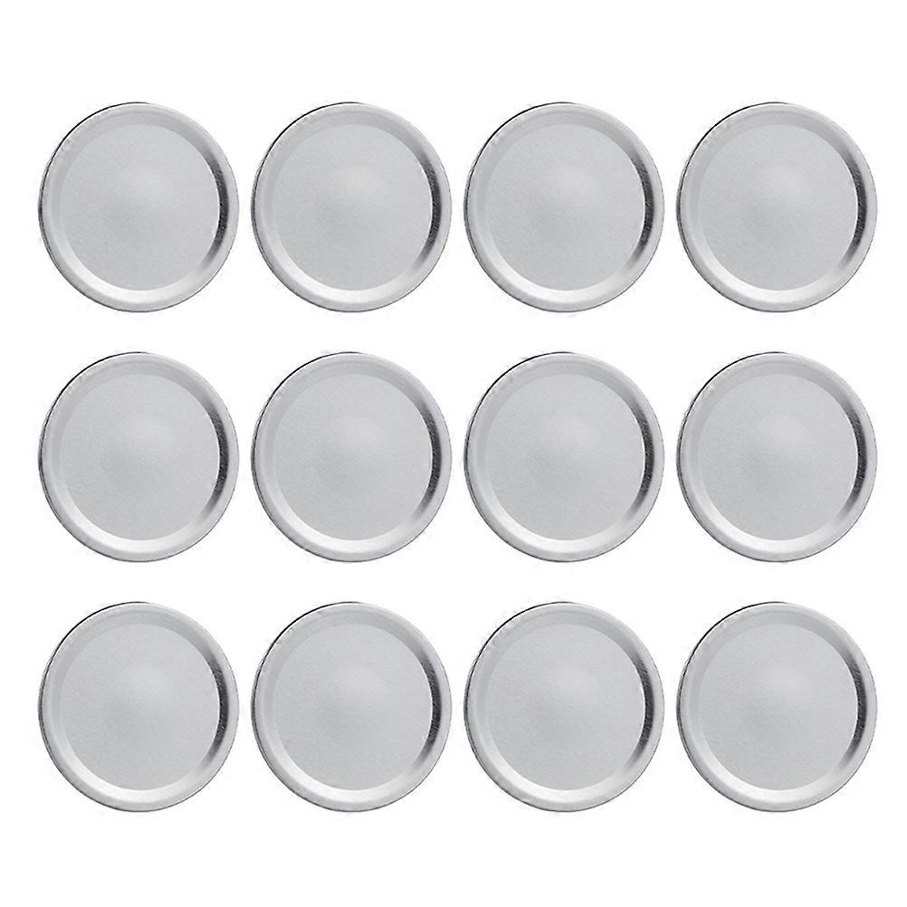 Jar Storage Caps Round 54Pcs Silver Can Covers For Households Isolate Contents Effectively