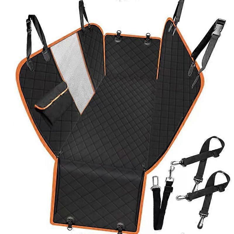 Car Dog Blanket for Citroen Jumpy 2007-2012, Water-Repellent, Scratch-Resistant, Non-Slip Rear Seat Cover, Orange