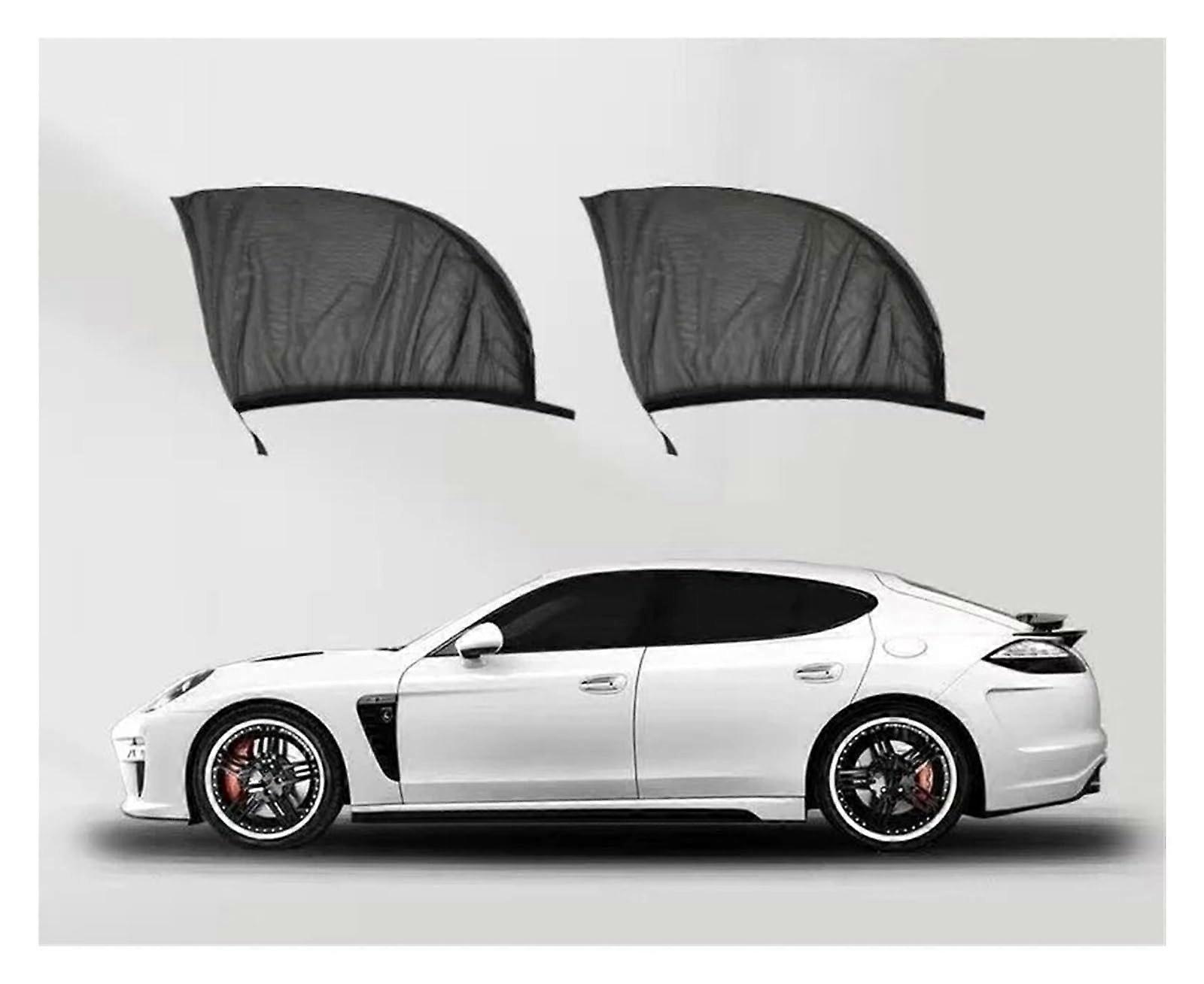 Car Window Sun Shade UV Protection Mesh Curtain for Rear Side Windows 2 Pack