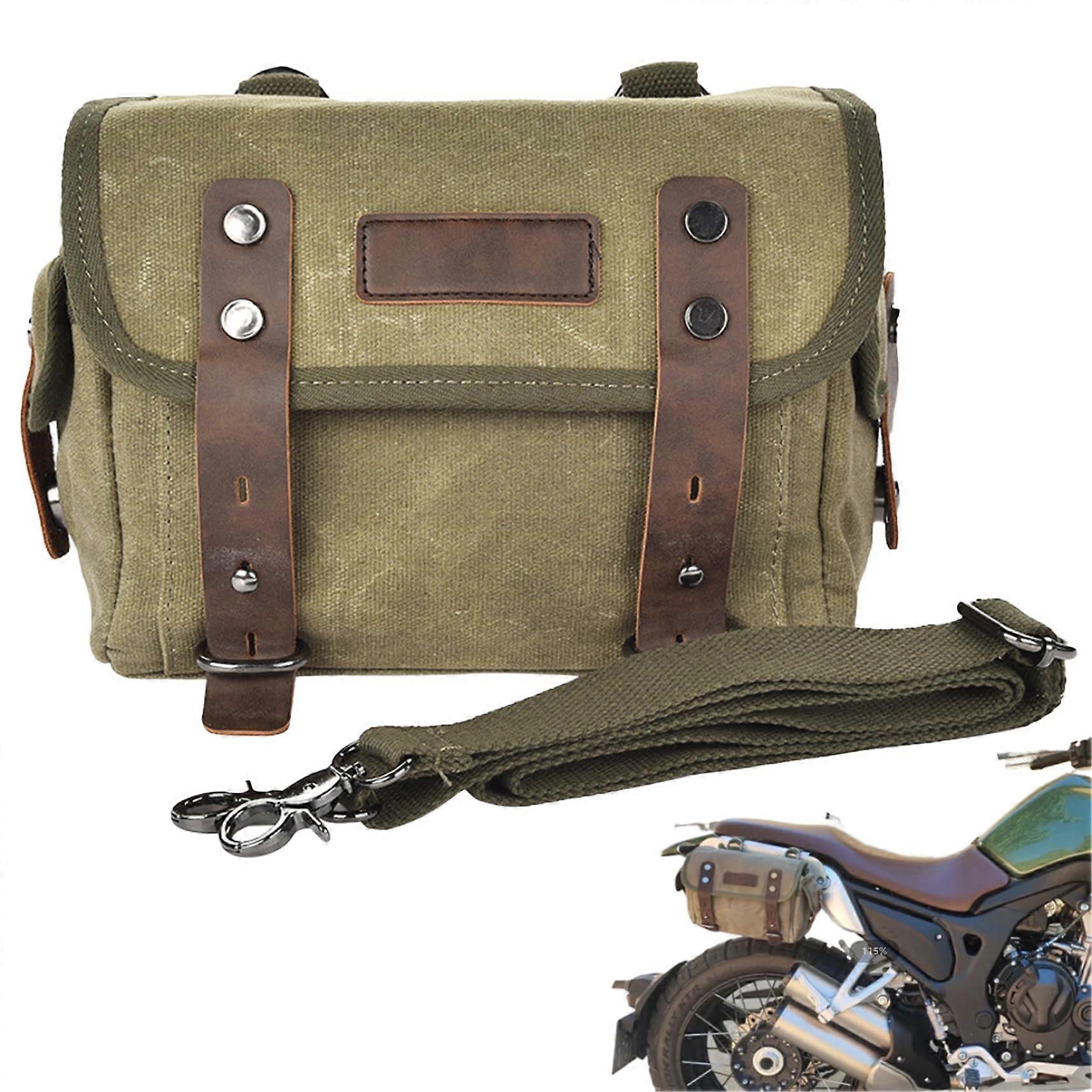 Motorcycle Accessories Tail Bag, Removable Canvas Backpack, Multifunctional Tool Organizer