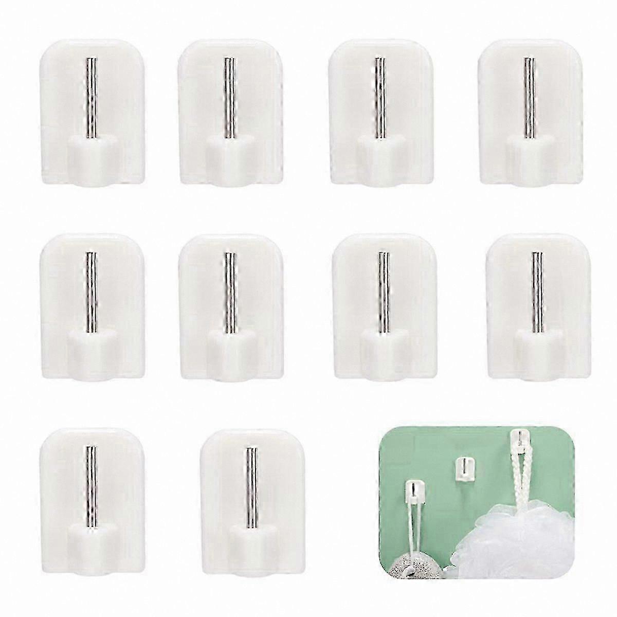 Adhesive Curtain Hooks for Hanging Rods and Drapes