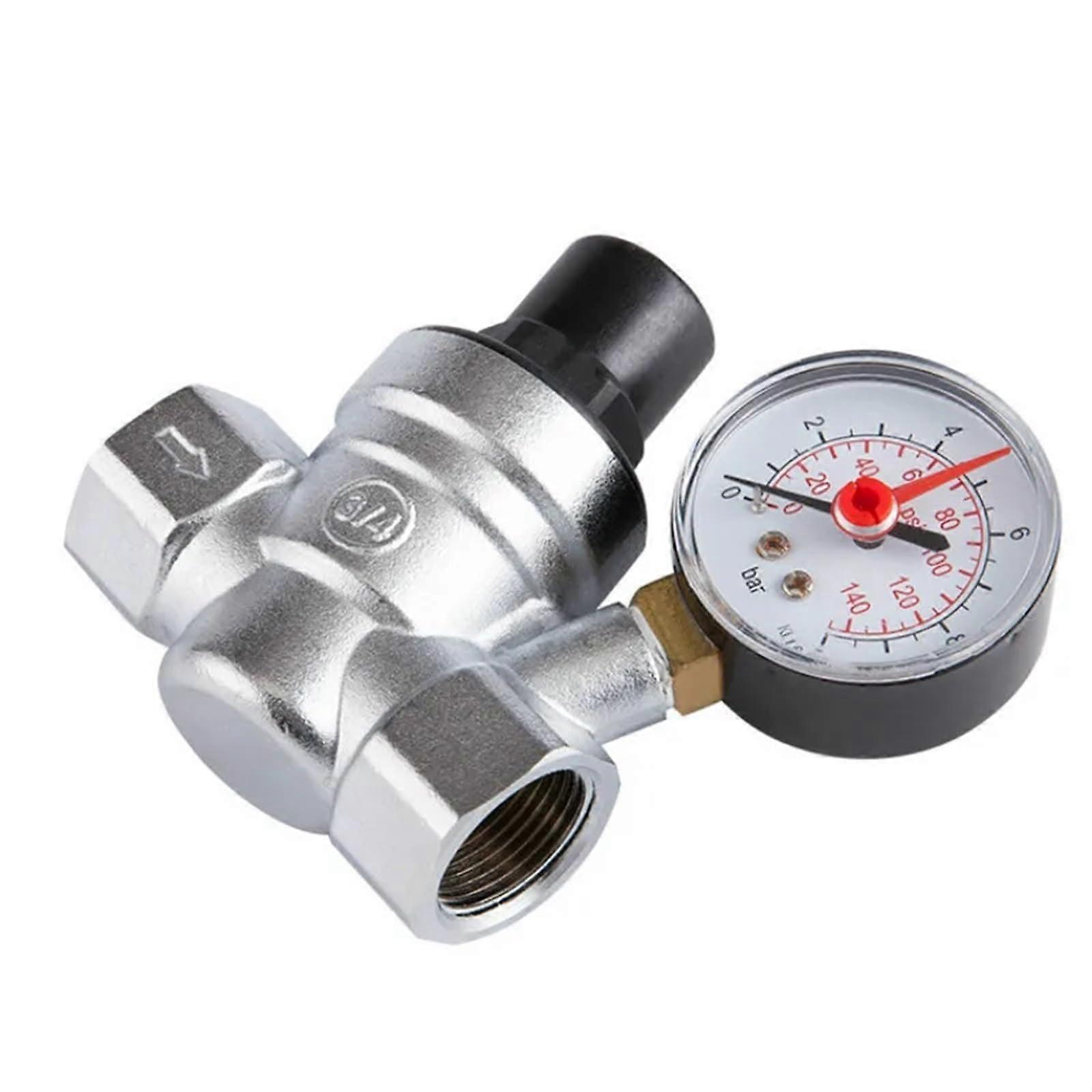 Pressure reducing valve for water, DN15 DN20 with pressure gauge water pressure reducing valve (DN20)