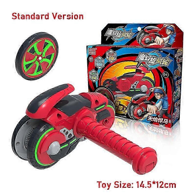 マジック ジャイロ スピニング コマ おもちゃ: オートバイ ランチャー付きの子供向けの楽しい英国ギフト