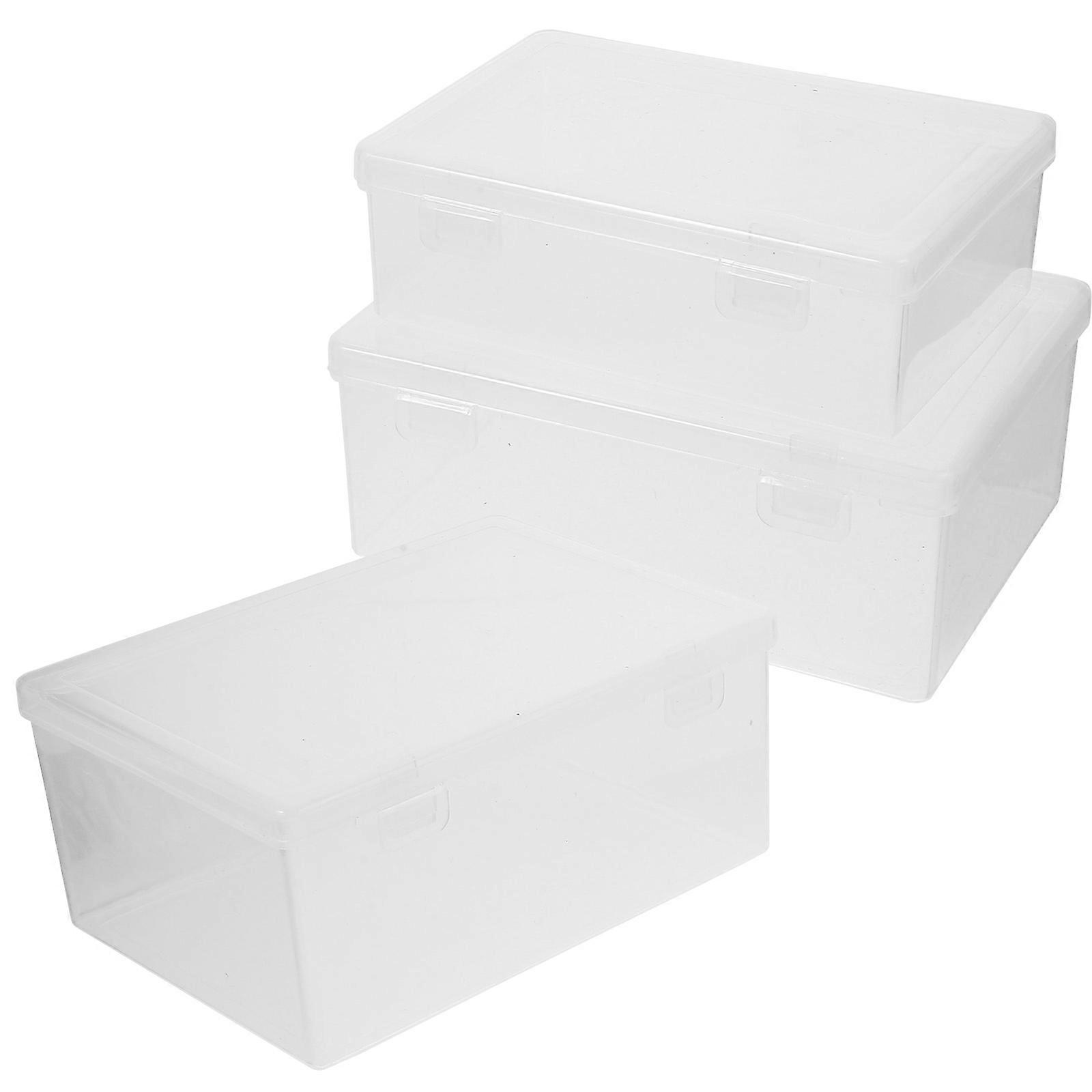 Card Organizer Transparent Storage Box for Storage 3Pcs Game Card Protectors