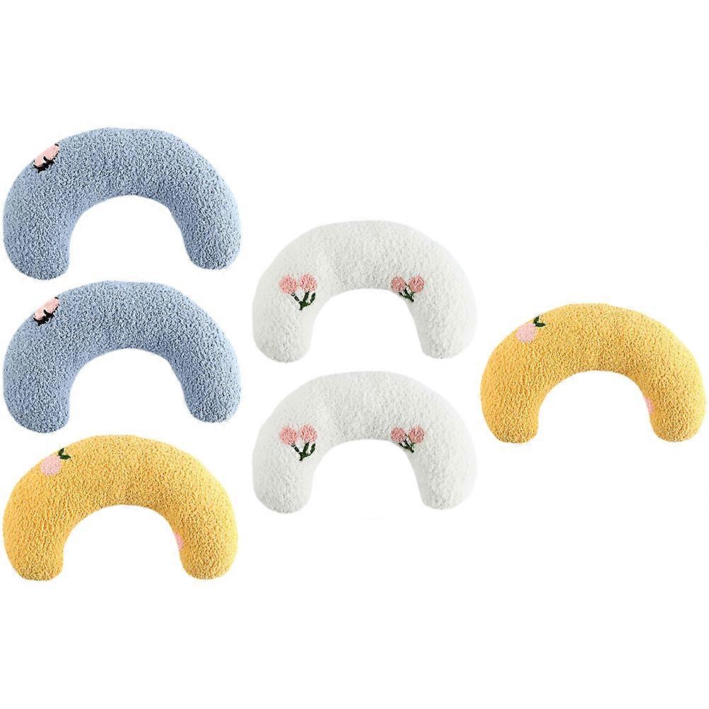 Cat Neck Pillow For Pets 6Set Assorted Color U-Shaped Pillow For Sleeping And Resting Neck Protection