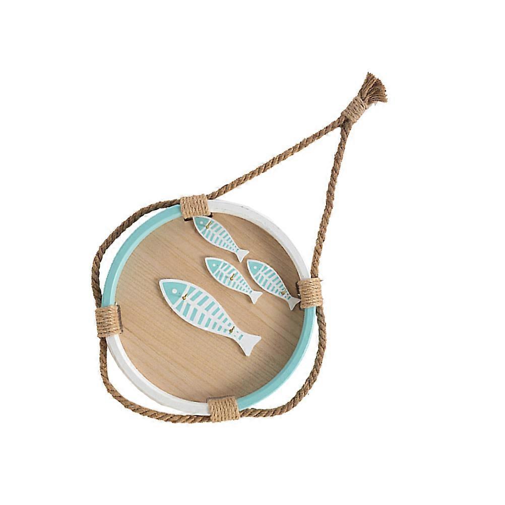 Mediterranean Style Key Storage Decor For Home Use Featuring Wall-Mounted Jewelry Stand 1Pack