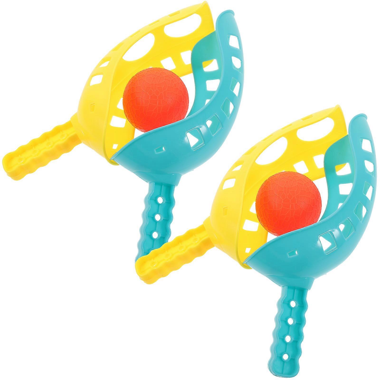 Toss Game Toy for Kids Outdoor Fun Great for Backyard Park or Beach Yellow ABS