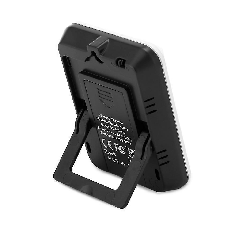 Wireless hygrometer for Indoor Outdoor Use White ABS Material with Transmitter 2.4GHz Range