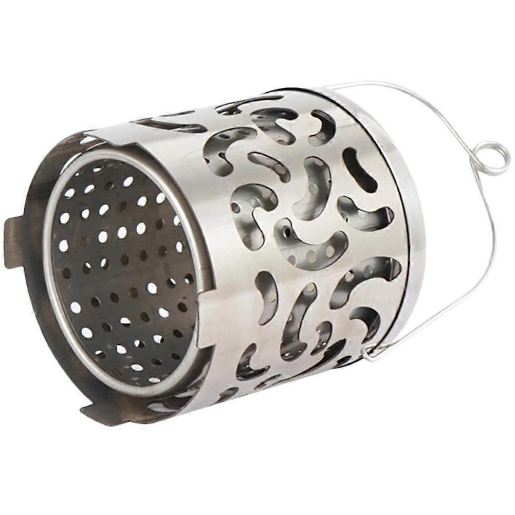 Compact Mini Heater Stainless Steel Heating Cover Tent Heating Outdoor Camping Simple Design 1Set