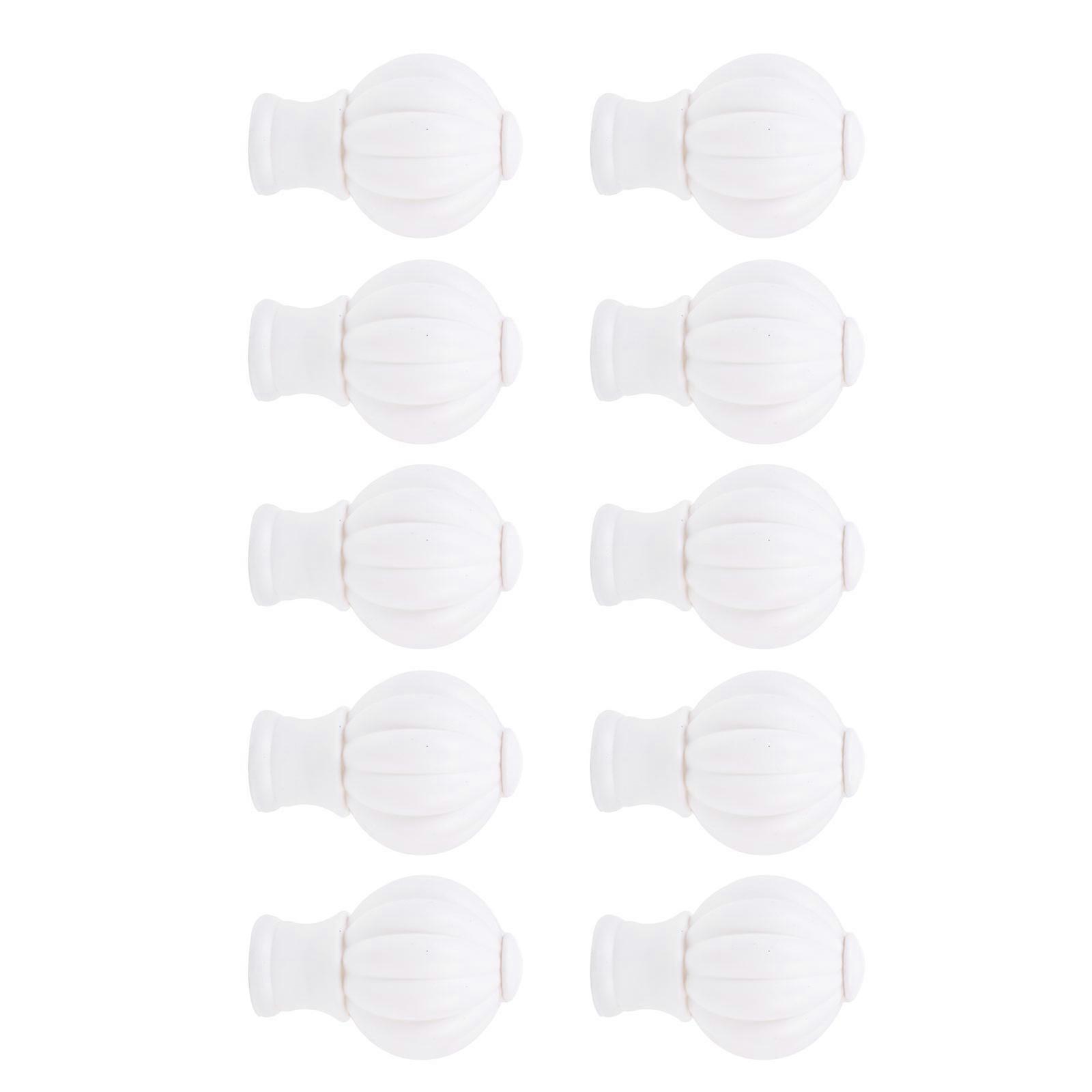 10pcs Decorative Curtain Rod Finials Elegant Window Curtain Pole Ends For For Rustic And Modern Decor