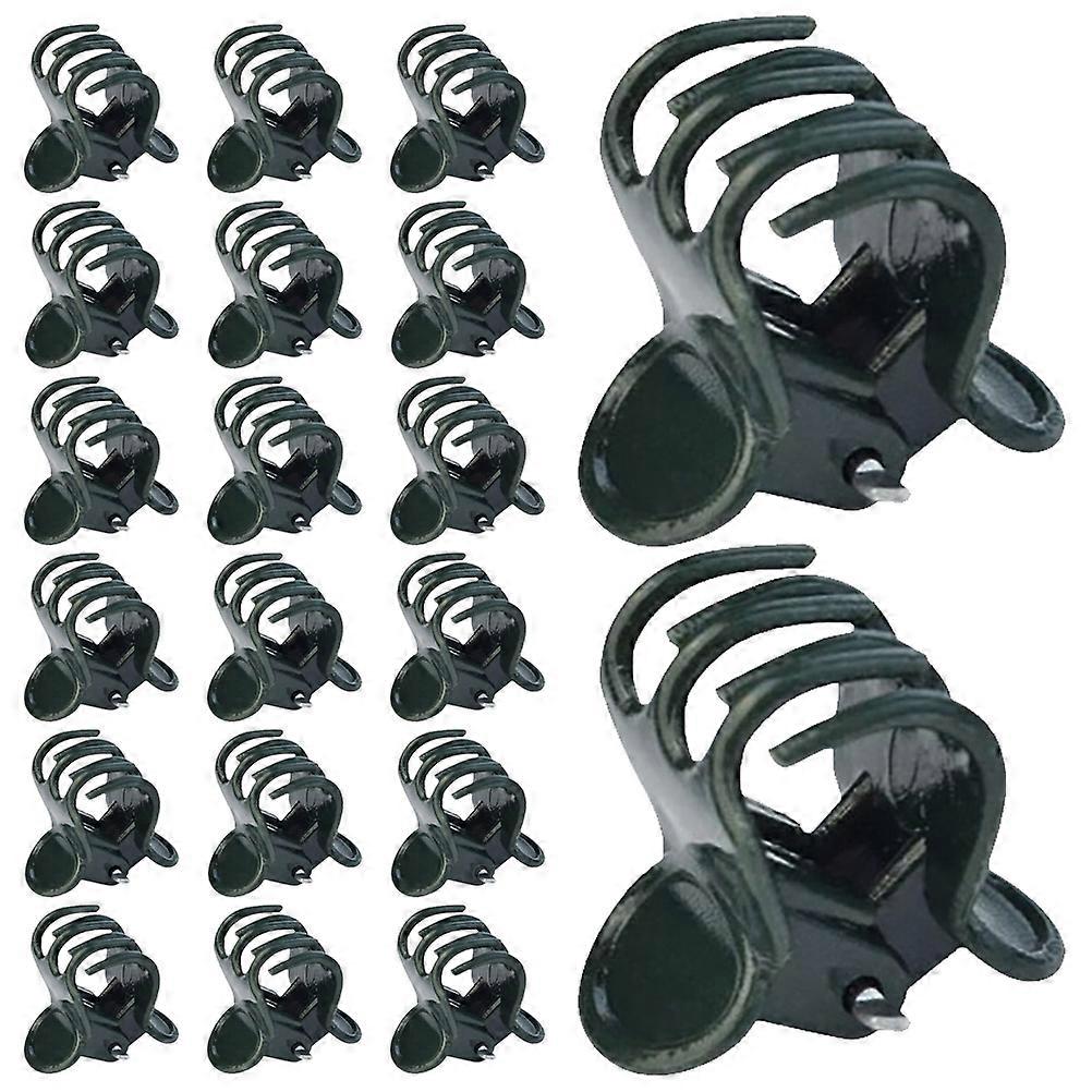 40pcs Plastic Plant Support Clips for Vines, Grafting & Climbing Plants Durable Garden Clamps for Flowers, Vegetables & Orchids