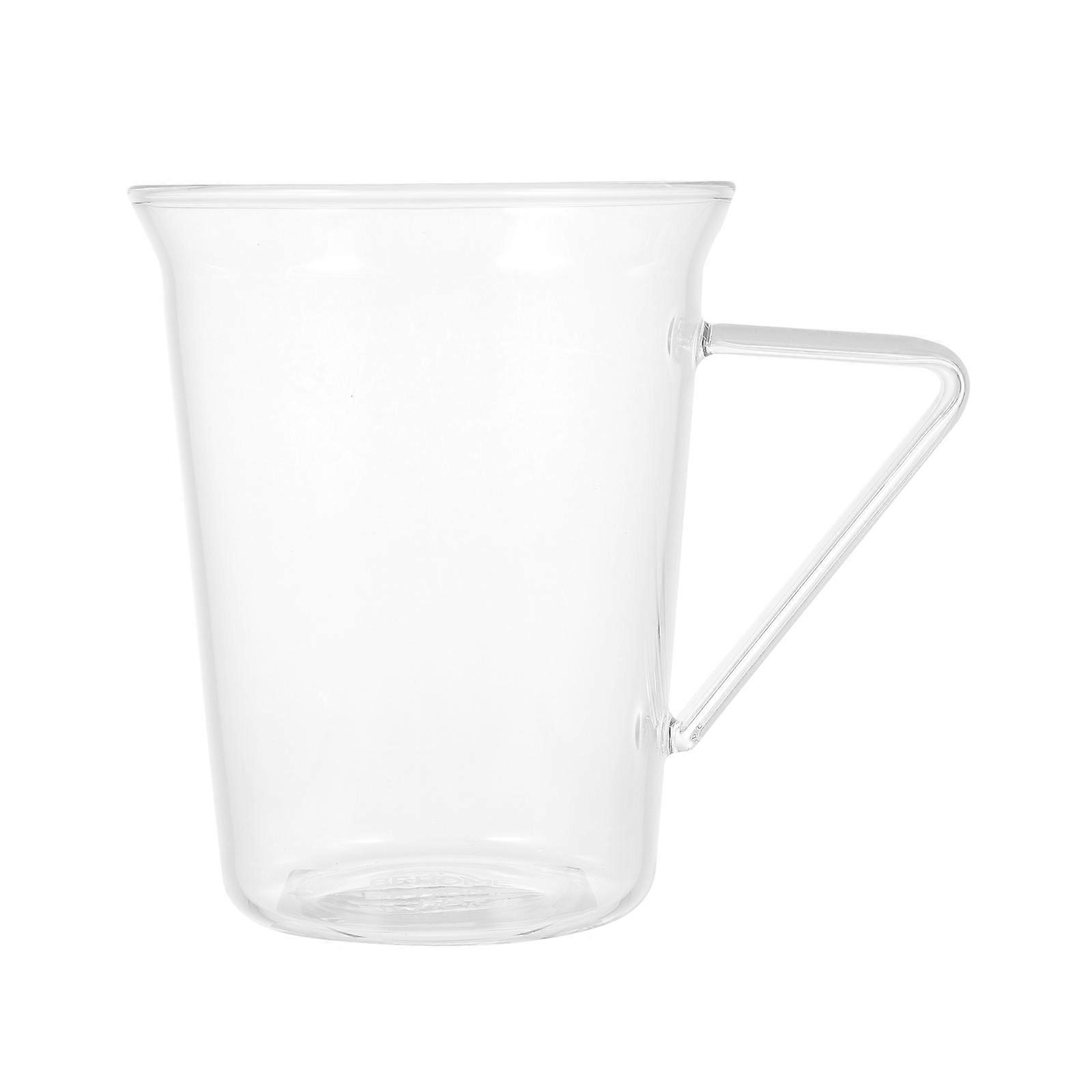 Transparent Glass Water Cup Heat-Resistant Coffee Cup For Home Use Use And Restaurants In Elegant Design 1Pcs