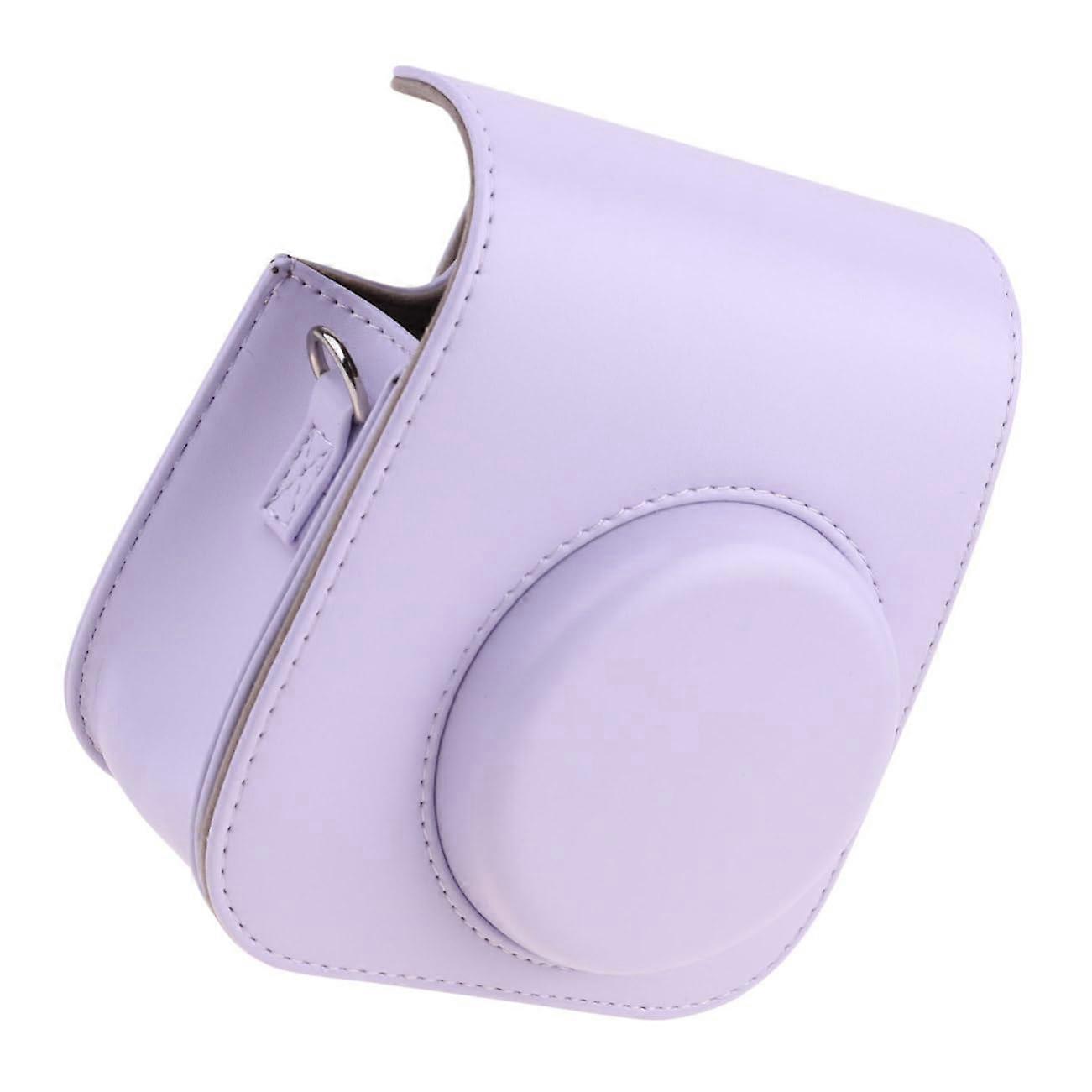 Camera Shoulder Bag PU Leather Protective Case for Mini Camera Daily Use Anti Scratch Splash