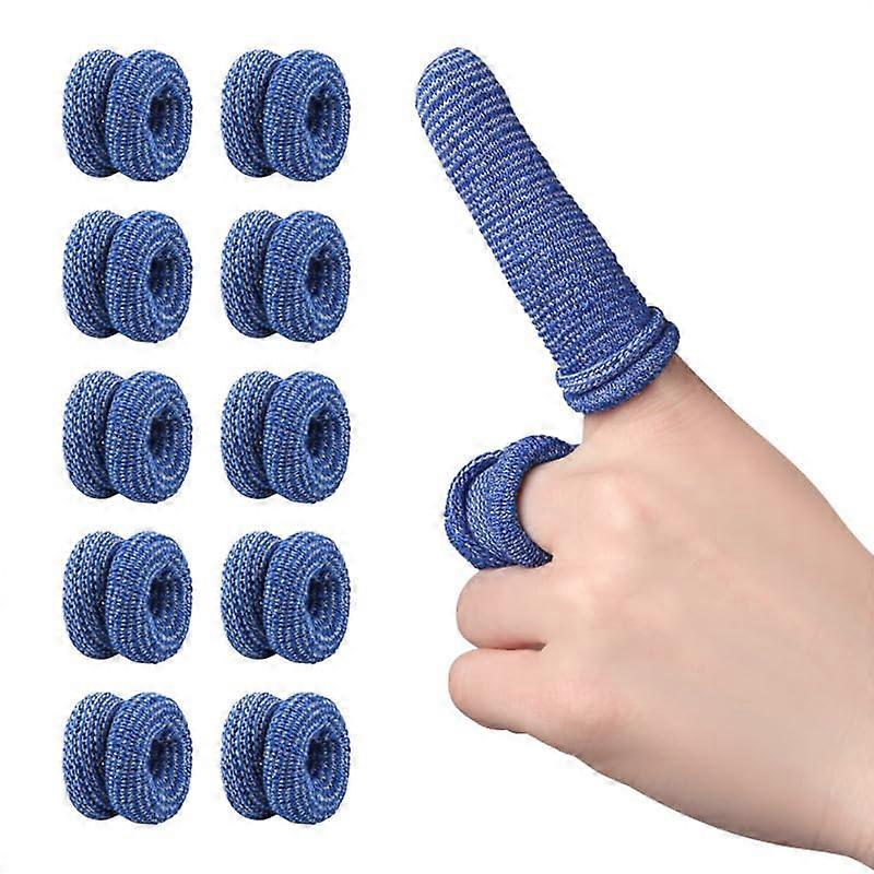 Reusable Tubular First Aid Bandage for Fingers, Pack of 10, Blue