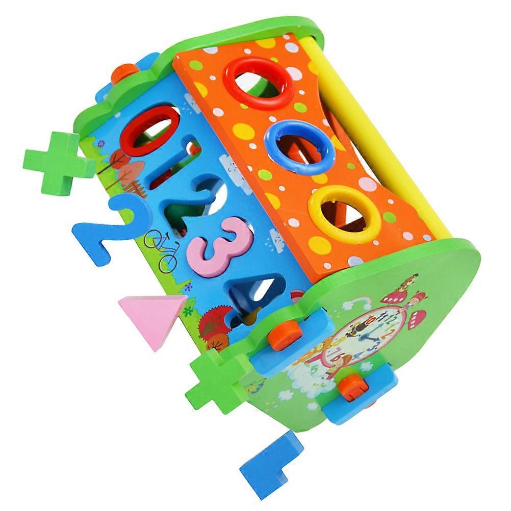 Imagination Enhancement Wooden House Set For Problem-solving Skills Development Various Shapes 1Set