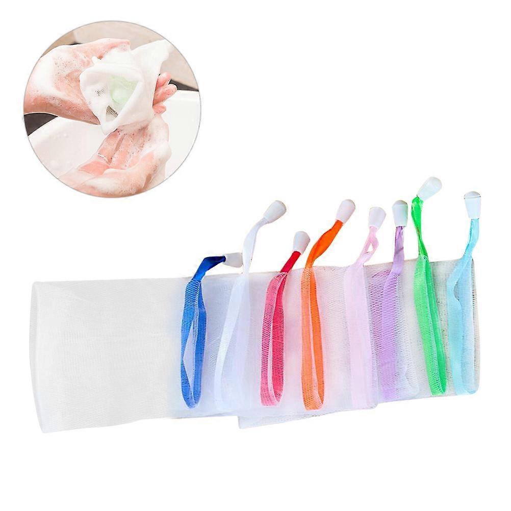 Exfoliating Soap Holder 10Pcs Exfoliating Mesh Soap Saver Pouch Assorted Color for Daily Use