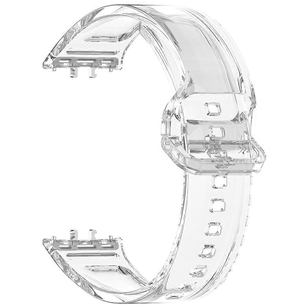Replacement Straps for Samsung Galaxy Fit 3 Smart Watch, TPU Sports Wristband, Sweatproof Waterproof Bands, Transparent Color