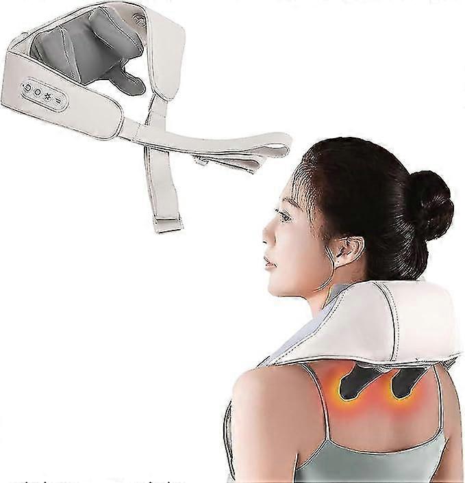 Neck And Shoulder Massager, Shiatsu Back Neck And Shoulder Massager,2 Massage Modes,deep Tissue 3d Kneading Neck Massager