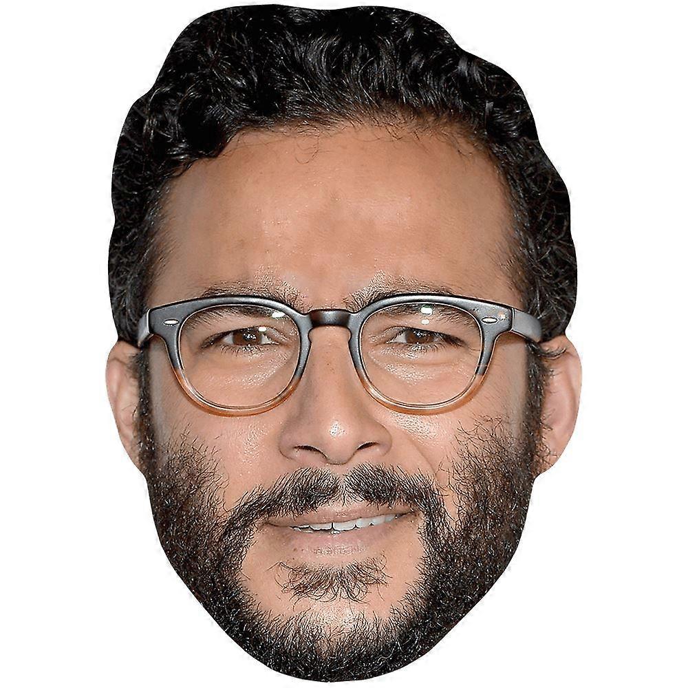 Ennis Esmer (Glasses) Celebrity Mask, Flat Card Face