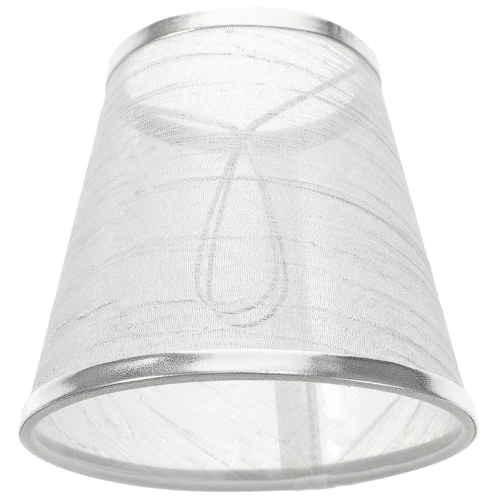 Simple Lamp Shade In Silver Color 3Pcs Clip On For Dust Protection And Stylish Look Suitable For Wall Lamp And Home Users