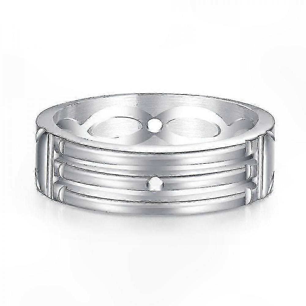 シルバーゴールド ステンレススチール リング 女性用 男性用 ユニセックス デザイン アトランティス スタイル LWC