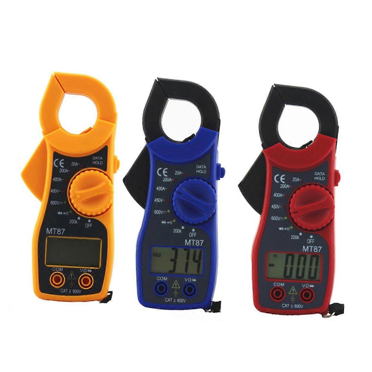 Digital Multimeter Clamp with Overload Protection, LCD Display, Data Retention, Random Color Options