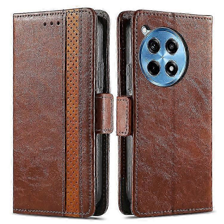CASENEO 002 Series PU Leather Case for OnePlus Ace 3 Pro 5G with Splicing Stand and Wallet Design