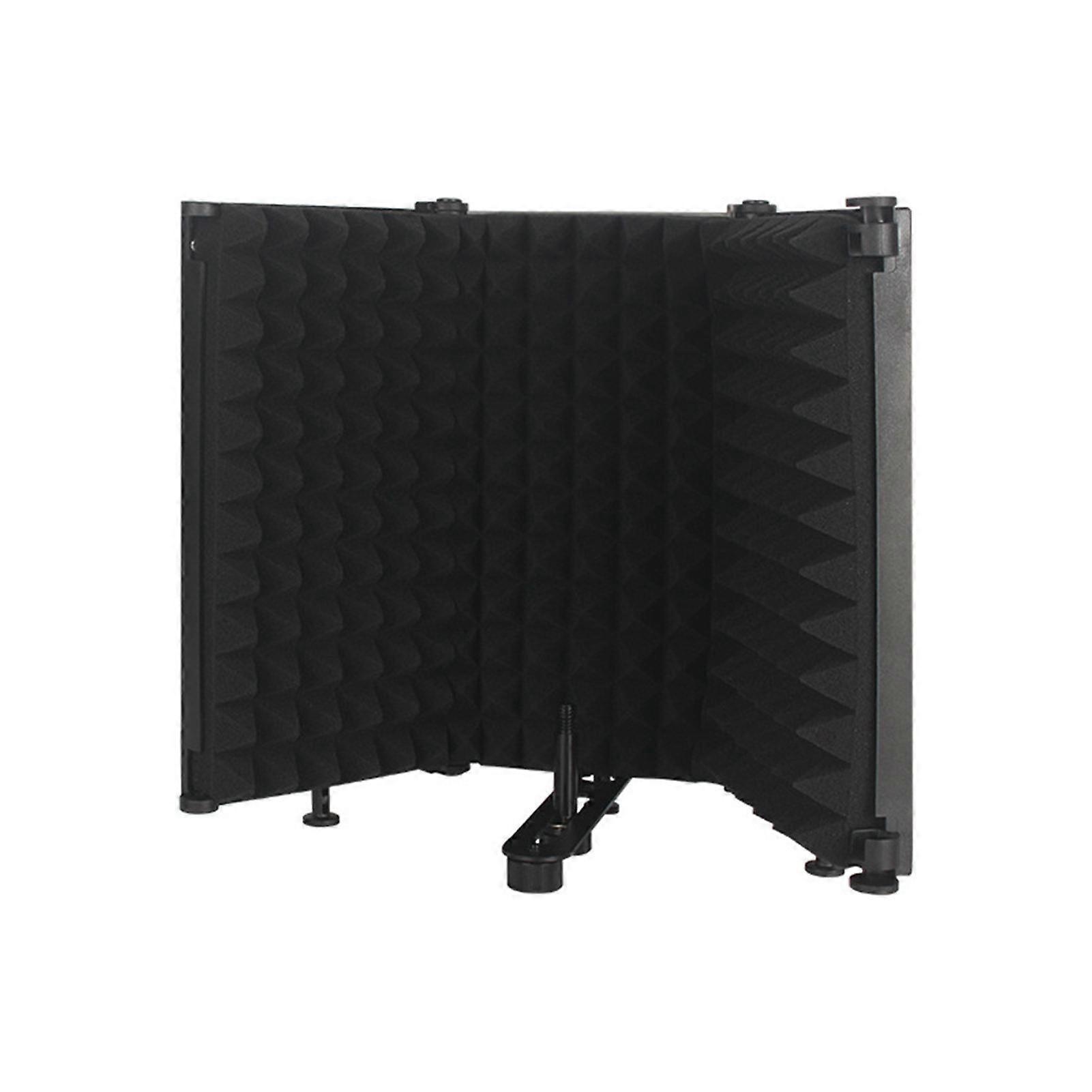 Foldable Adjustable Sound Absorbing Vocal Recording Panel Portable Isolation Microphone Shield Sound-proof Plate