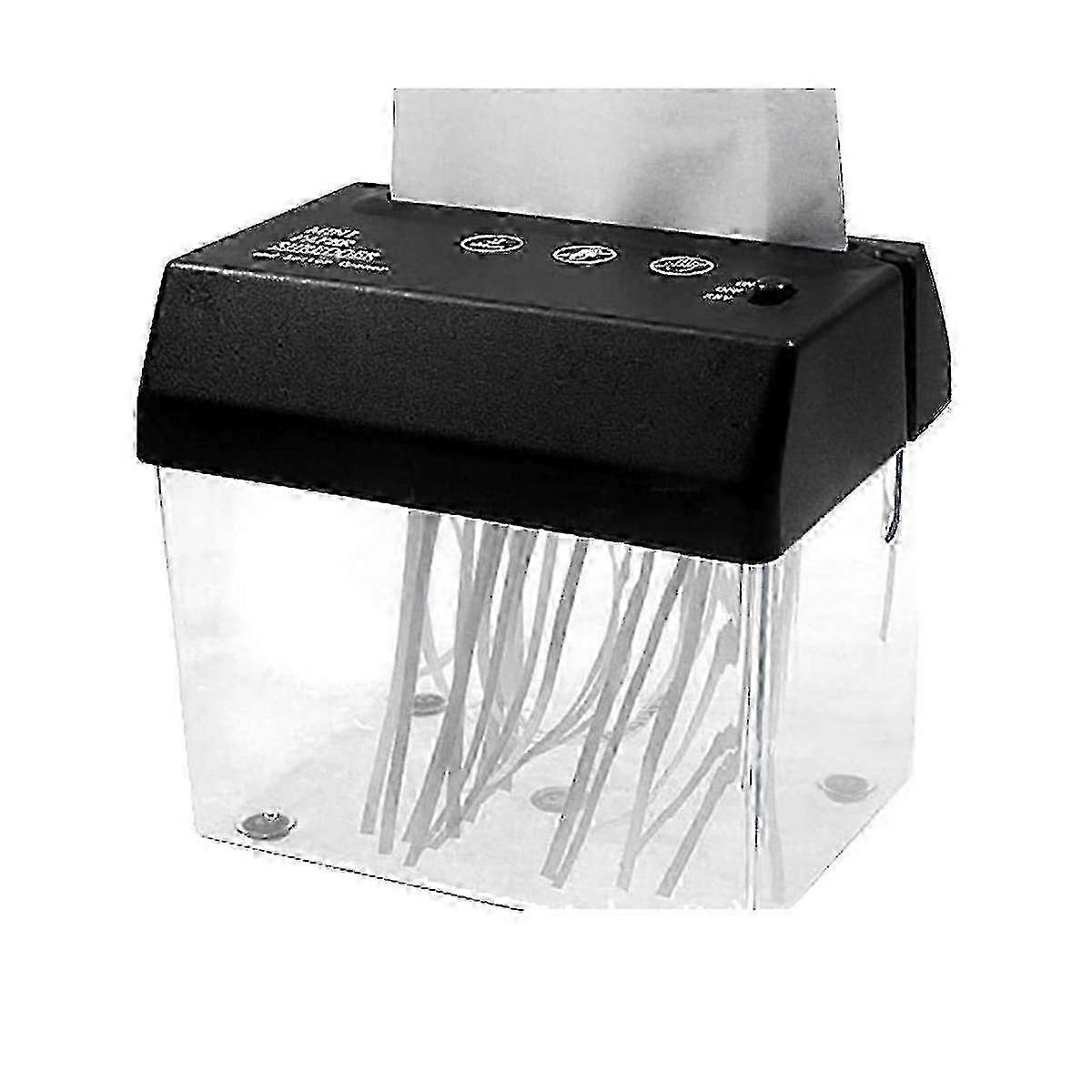 Portable USB Powered Paper Shredder & Document Cutter for Office Use - Compact Electric Design (Black)