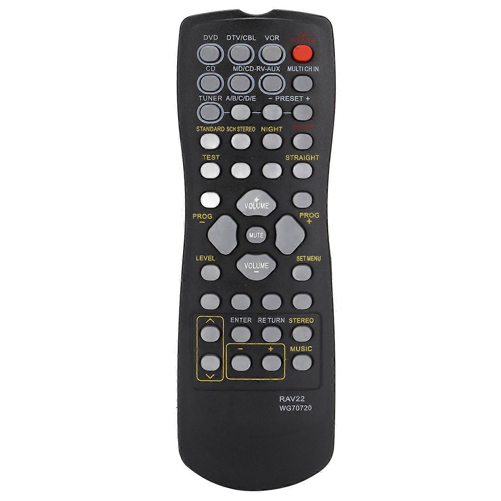 RAV22 WG70720 Replacement Remote Control Applicable for RXV340 RXV350 RXV357 RXV359 RXV420 DVD Receiver