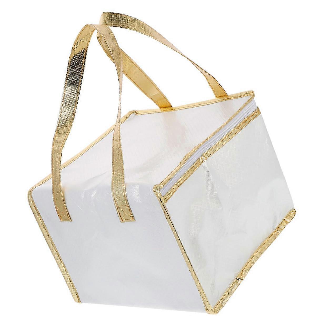 Insulated Cake Bag Thermal Food Carrier Reusable Lunch Bag for Hot and Cold Food, Large Size, Durable Material
