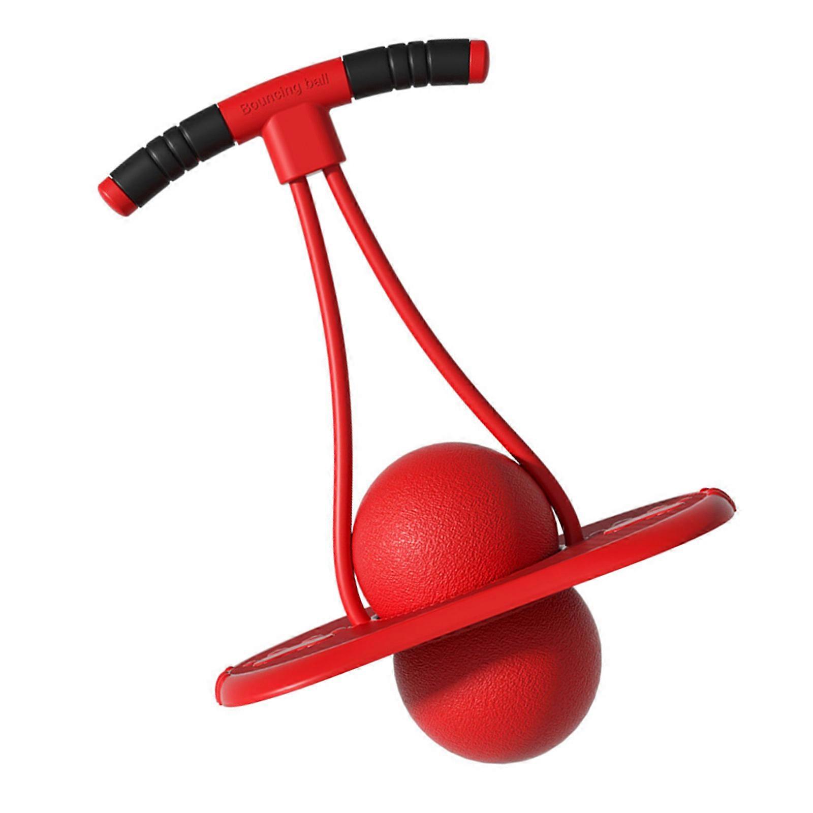 Bouncing Exercise Ball For Children Physical Development Encourages Balance Coordination With Flashing Light for Indoor  Red