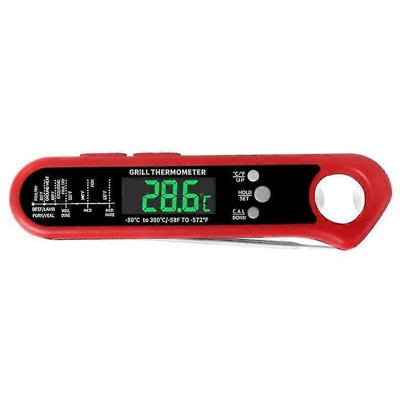 Kitchen oven electronic thermometer grill red