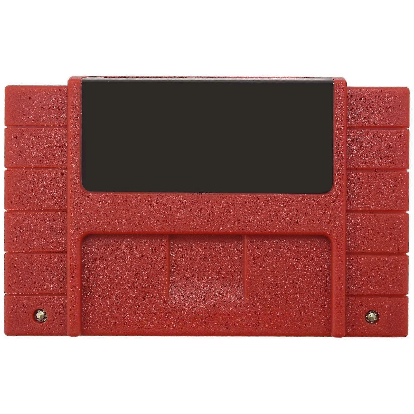SFC/SNES Super Game Card 100-in-One Red Shell Case - Compatible with Snes Game Cards
