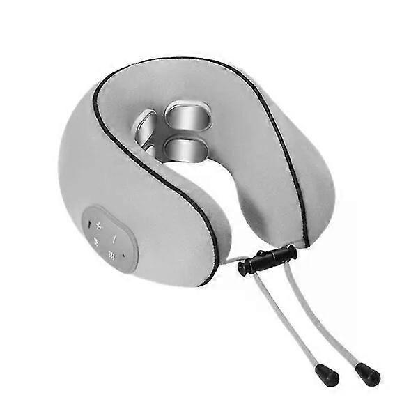 Back and neck massager, gray, three-mode heating and portable