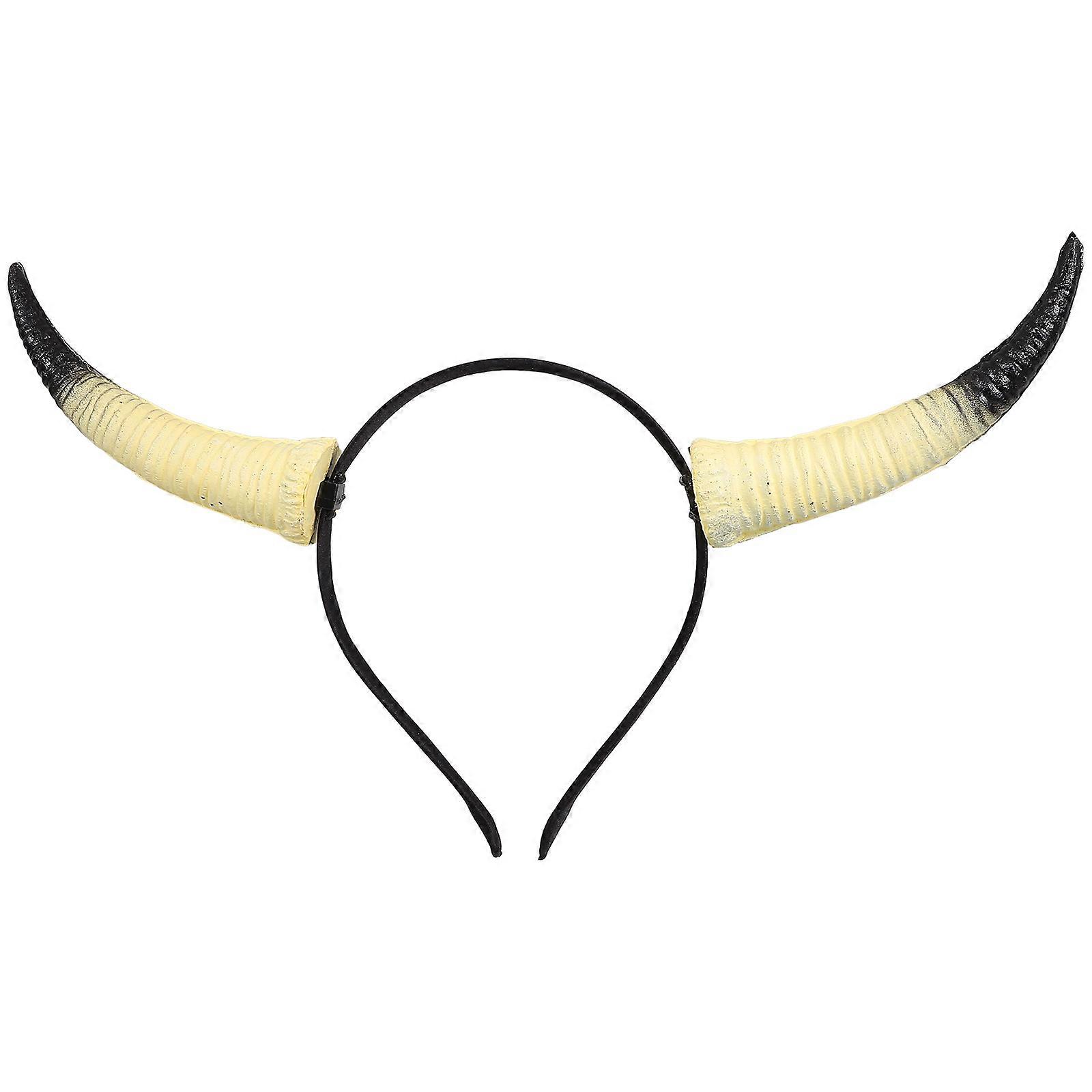Lightweight Sheep Horn Headband for Party, Cosplay Festival Hair Band with Creative Horns Decor, Comfortable Halloween Costume Accessory