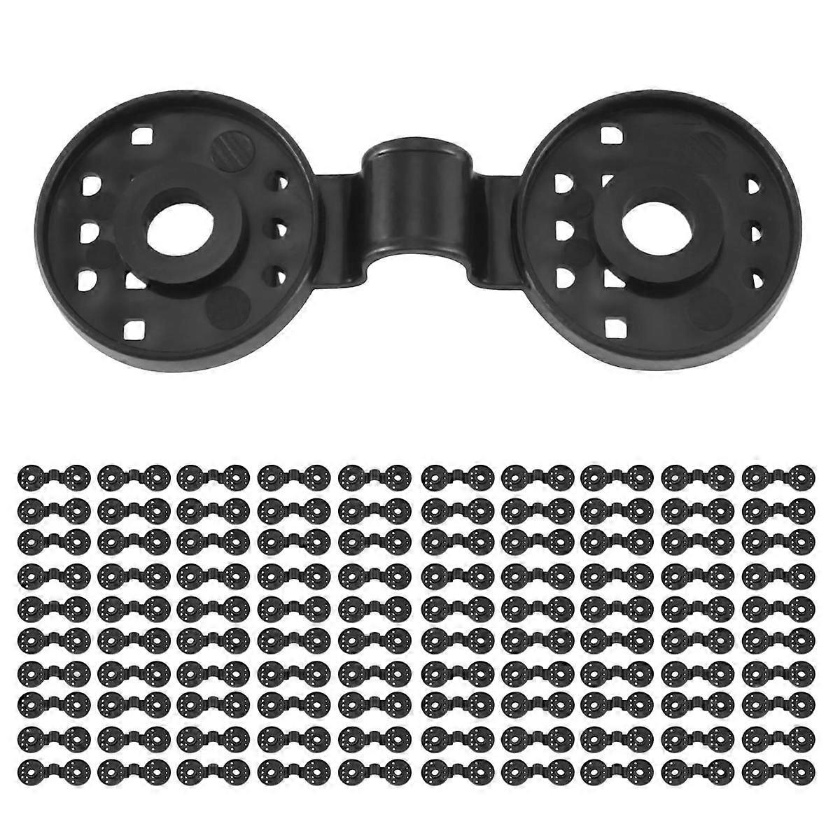 100PCS Clips Net Hooks Fixing Clips Shade Cloth Plastic Clips Fix Clamp Grommet Installation Black