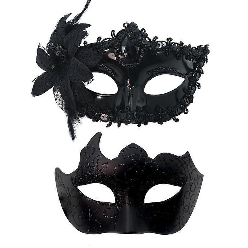 Masquerade masks, multiple shapes and colors, plastic material, party masks