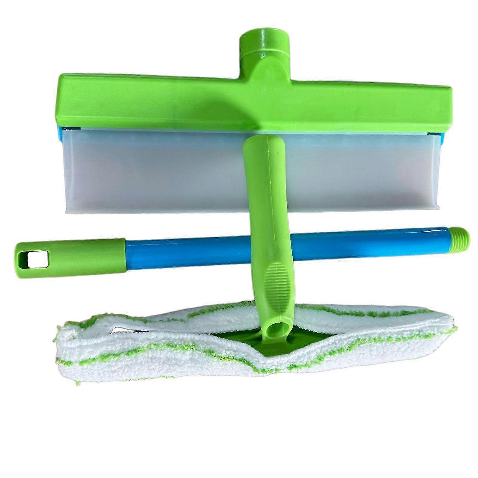 Recyclable Silicone Window Squeegee Kit Reusable Glass Cleaning Tools with Silicone Squeegee Microfiber Scrubber for Car Glass